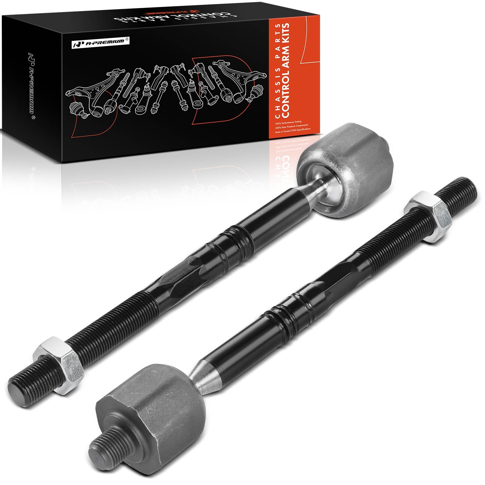 Amazon.com: A-Premium 2 x Front Inner Tie Rod Ends, Compatible
